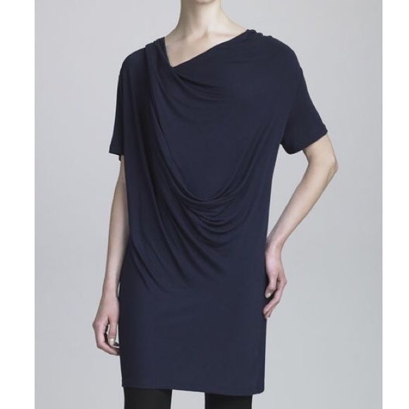 Donna Karan Dresses & Skirts - Donna Karan Draped Jersey Tunic ink Large NWT